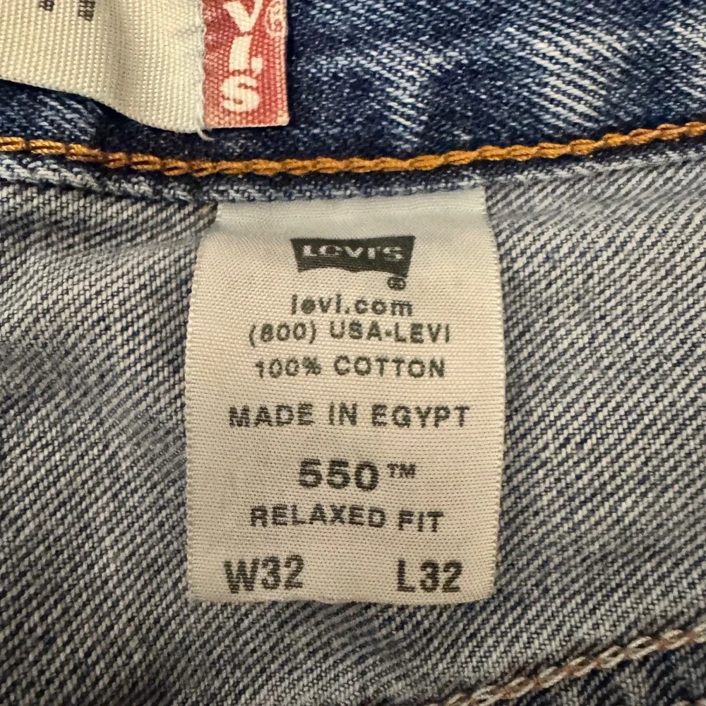 1974 | Levi's 550 Relaxed Fit Tapered Leg Denim Jeans Blue Mens 32x32